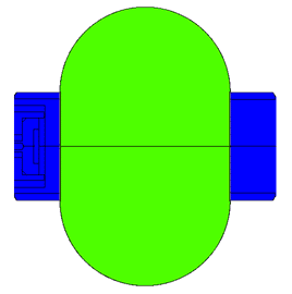 Animation of the transient process of ultrasonic wave emission by a pulsed voltage