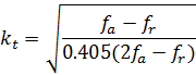 Electromechanical coupling coefficient formula