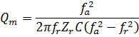 Quality factor formula
